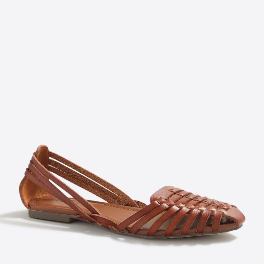 NWT J. Crew Brown Huarache Sandals